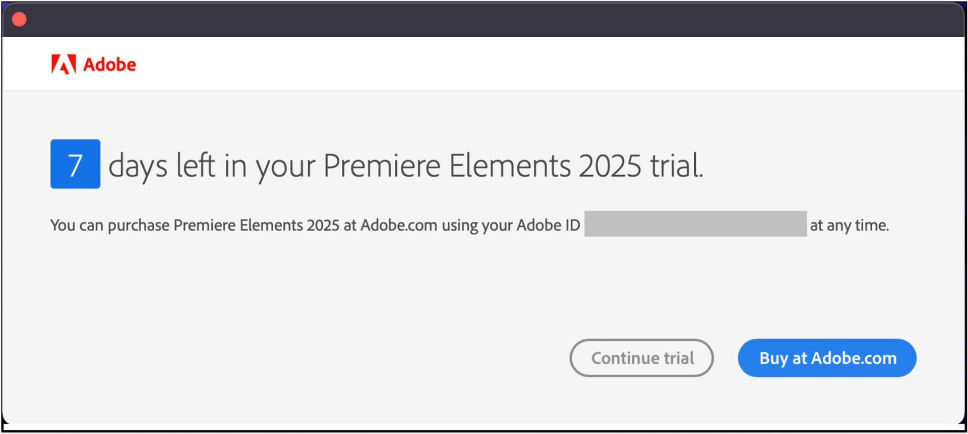 Adobe Premiere Elements のダウンロードとインストール